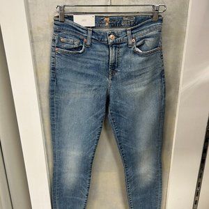 7 For All Mankind Roxanne Ankle Luxe Vintage With Destroyed Hem Muse